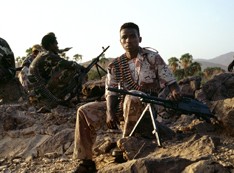 The border between Sudan and Eritrea is heavily patrolled. (AFP/Thomas Goisque)