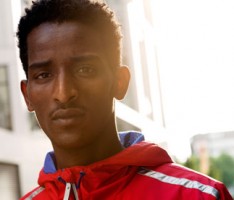 Weynay Ghebresilasie is seeking asylum in the UK, along with three other Eritrean athletes. Photograph: Sarah Lee for the Guardian