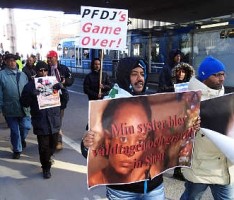 Swedish-Eritreans take part in an anti-regime protest in 2013. Photo: Ola Westerberg/TT