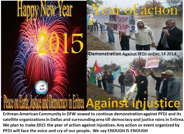 Eritrean American Community in DFW vows to make 2015 year of Action for Justice‏